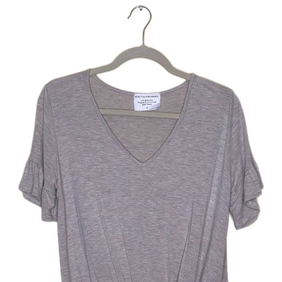 Built by Dreamers Short Sleeve Beige Top Size Small - Picture 2 of 6